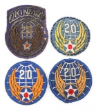 WWII AAF 20TH AIR FORCE SHOULDER PATCHES LOT OF 4