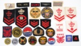WWII - COLD WAR USN & USMS INSIGNIA LOT OF 40