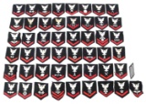 WWII TO COLD WAR USN RATE & RANK PATCHES LOT OF 50
