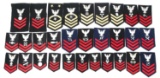 COLD WAR US NAVY NCO's RANK INSIGNIA LOT OF 30