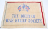 WWII BRITISH WAR RELIEF SOCIETY BANNER