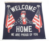 WWII US ARMY VETERAN WELCOME HOME BANNER