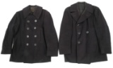 WWII US NAVY SAILOR PEACOAT LOT OF 2