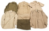 WWII US ARMY OFFICER & ENLISTED MAN UNIFORM LOT