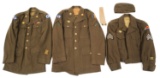 WWII US ARMY ENLISTED MAN / NCOs UNIFORM LOT OF 3