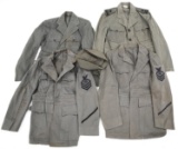 WWII US NAVY OFFICER & NCO's GRAY UNIFORM LOT