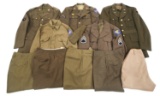 WWII US ARMY & AAF UNIFORMS LOT