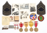 WWI & WWII US ARMY NAMED FAMILY SERVICE GROUPING