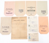 WWII GERMAN WINTERHILFSWERK DONATION BAGS & DOC