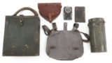 WWII GERMAN ARMY FIELD GEAR & AMMO BOX LOT