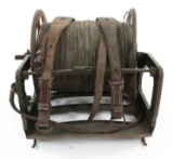 WWII GERMAN ARMY CABLE REEL BACKPACK