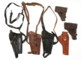 US & WORLD MILITARY PISTOL HOLSTERS LOT OF 6