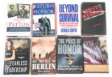 AUTHOR SIGNED MILITARY NOVEL WAR BOOKS LOT OF 8