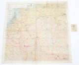 WWII US ARMY NAMED BRING BACK WESTERN EUROPE MAP
