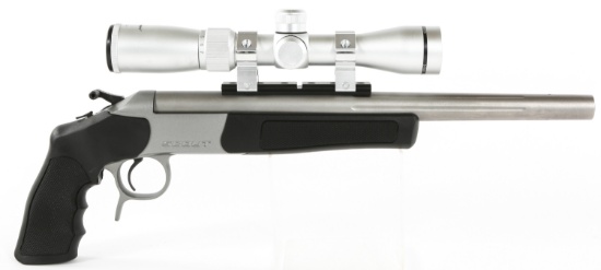 CVA MODEL SCOUT .243 WIN TARGET PISTOL & SCOPE