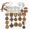WWI US ARMY AEF SERVICE AWARD MEDALS & DOGTAGS