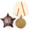 WWII SOVIET RUSSIAN RED STAR & STALINGRAD MEDAL