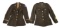 WWII US ARMY WAAC FEMALE OFFICER TUNIC LOT OF 2