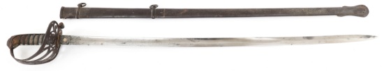 BRITISH RIFLE VOLUNTEERS M1827 ETCHED BLADE SWORD