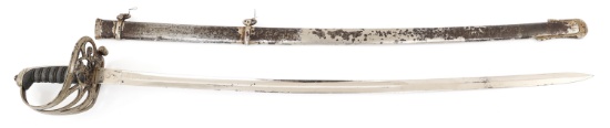 BRITISH RIFLE VOLUNTEERS M1827 ETCHED BLADE SWORD