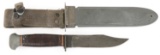 WWII USN RH35 PAL MK1UTILITY KNIFE & MK2 SCABBARD