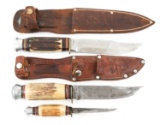 UTICA HUNTER'S PAL & LAMPLOUGH CUTLERY LOT OF 3