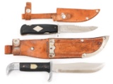 GERMAN & SWEDISH HUNTING KNIFE LOT OF 2