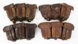 WWI GERMAN MAUSER CARTRIDGE POUCH LOT OF 4