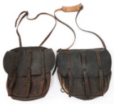 WWI US ARMY CAVALRY LEATHER SADDLE BAG LOT OF 2
