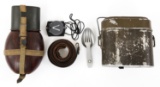 WWII GERMAN CANTEEN - MESS KIT - COMPASS & SLING