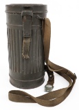 WWII GERMAN M30 GAS MASK & CANISTER DATED 1937