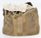 WWII US NAVY AVIATOR KIT BAG & PARACHUTE CANOPY