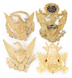 SPAN-AM WAR US ARMY EAGLE & BAND SHAKO INSIGNIA