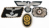 WWII GERMAN BREAST EAGLE & INSIGNIA LOT