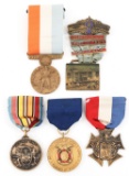 WWI - WWII US ARMED FORCES WAR SERVICE MEDALS LOT