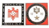 WWII GERMAN 1937 - 1939 ENAMEL SQURE MEDALS LOT