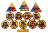 WWII TANK DESTROYER VARIATION & 713th TB PATCHES