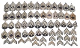WWII TO COLD WAR US RANK INSIGNIA PATCH LOT OF 60