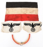 WWII GERMAN STATE FLAG - SPORTS PATCH & LAMPION