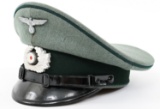 WWII GERMAN ARMY ADMINISTRATION NCO VISOR CAP