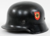 WWII GERMAN M34 FIRE POLICE HELMET