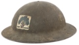 WWII US ARMY AEF 102nd INFANTRY REGIMENT HELMET