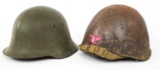 COLD WAR SOVIET SSh40 & BULGARIA M36C HELMETS