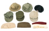 WWII - COLD WAR US ARMY BERET AND HEADGEAR LOT