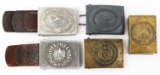 WWI - WWII GERMAN BELT BUCKLES LOT