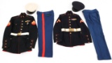 1920's & COLD WAR US MARINE CORPS DRESS BLUE LOT