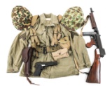 VIC MORROW COMBAT TV COSTUME UNIFORM & PROP GUNS