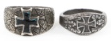 WWI IMPERIAL GERMAN IRON CROSS SOLDIER RINGS