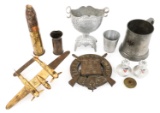 WWI - WWII TRENCH ART LOT