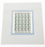 WWII GERMAN 1 REICH MARK FULL SHEET STAMPS